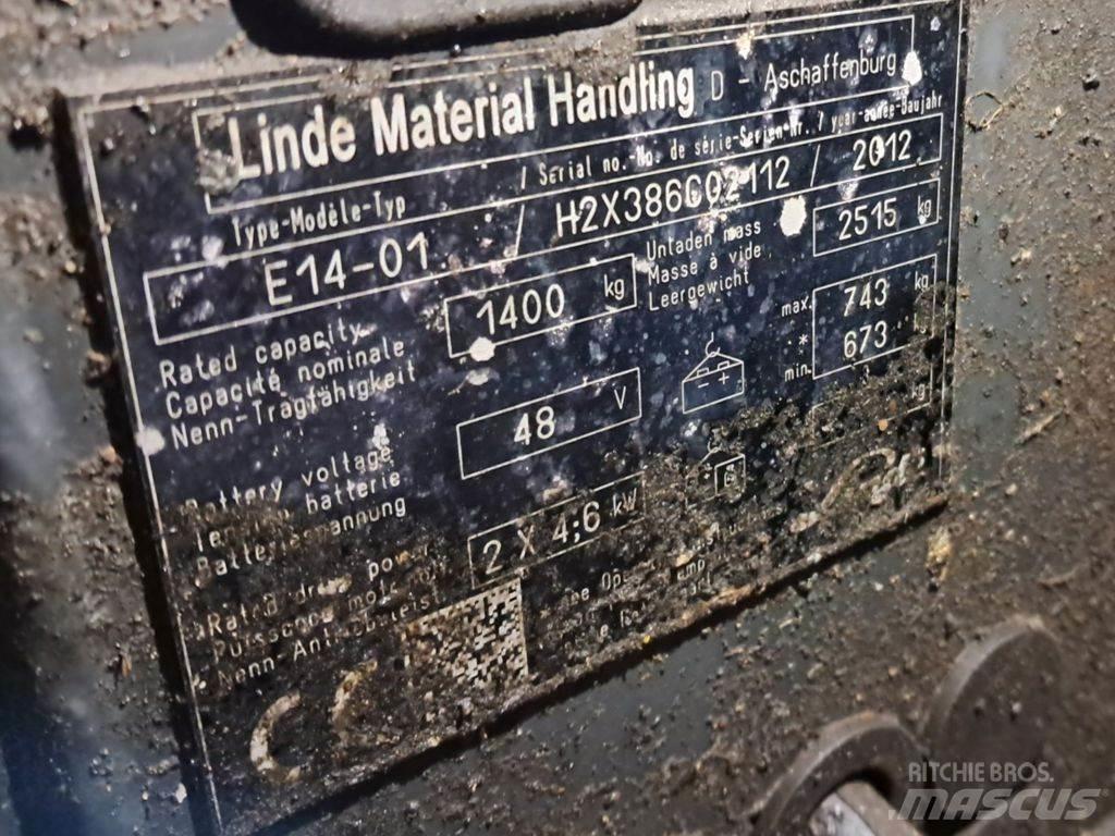 Linde E14-01 Elektrikli forkliftler
