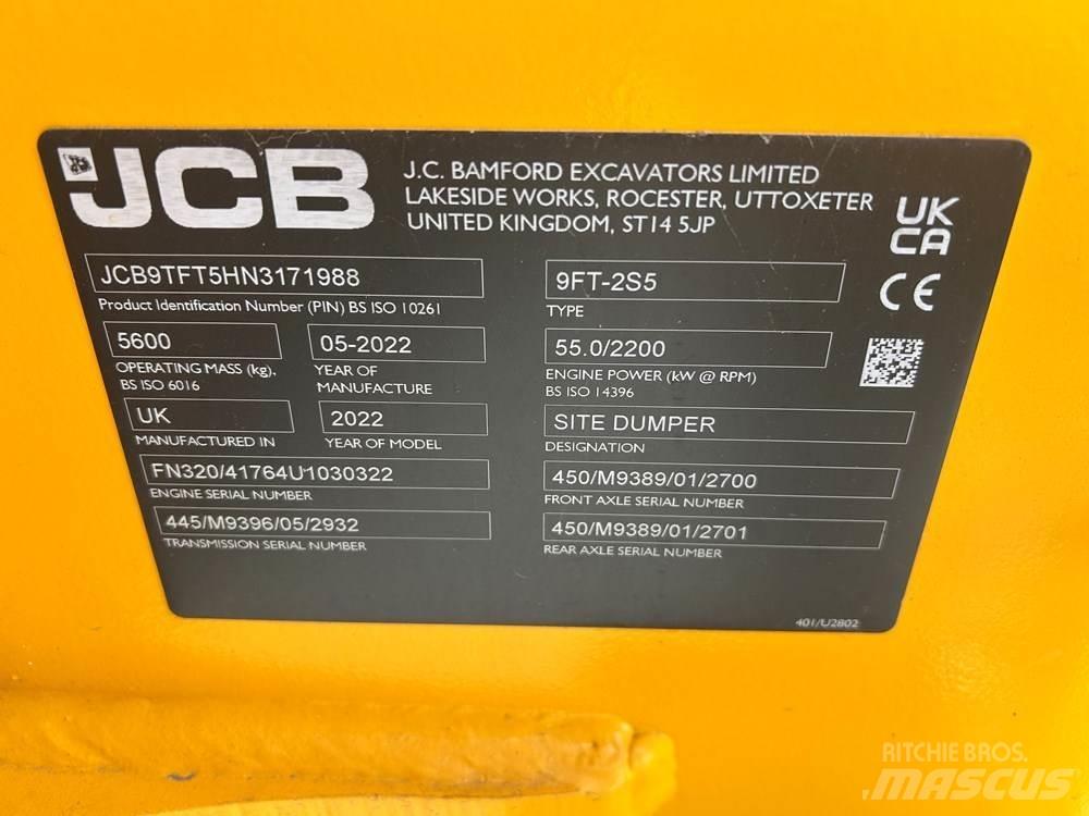JCB 9TFT-2 Belden kirma kamyonlar