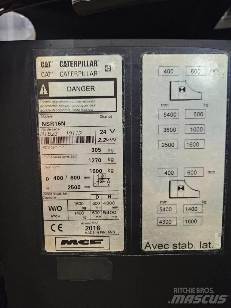 CAT NSR16N Akülü depo ekipmanları