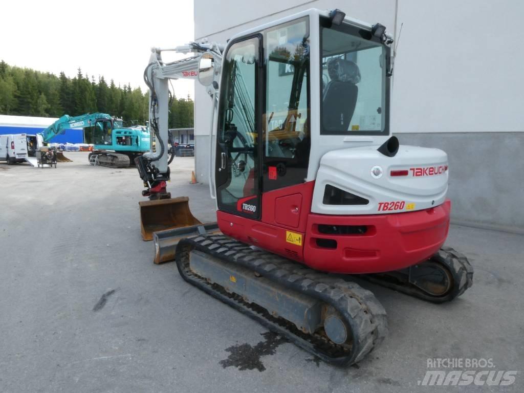 Takeuchi TB260 Mini ekskavatörler, 7 tona dek