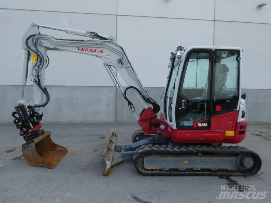 Takeuchi TB260 Mini ekskavatörler, 7 tona dek