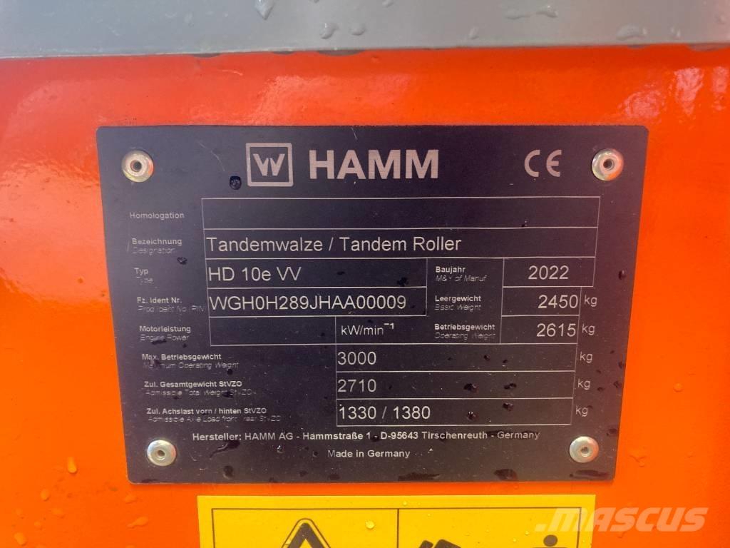 Hamm HD 10e VV H289 Zemin sıkıştırma makineleri