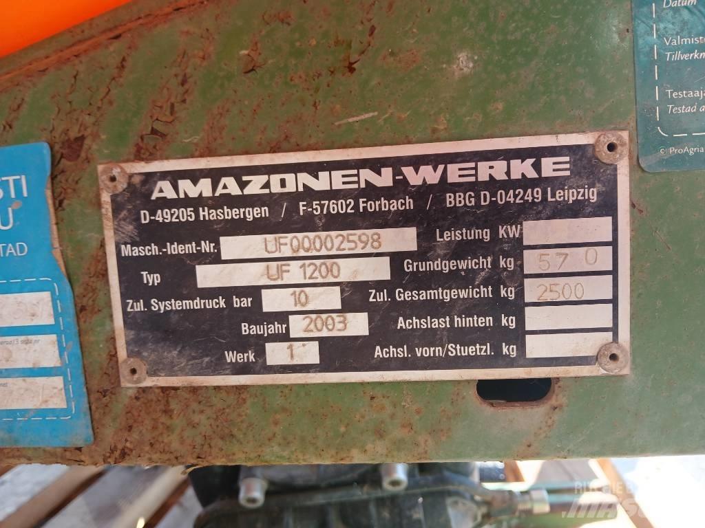 Amazone UF 1200 15m Monte edilebilir pülverizatörler