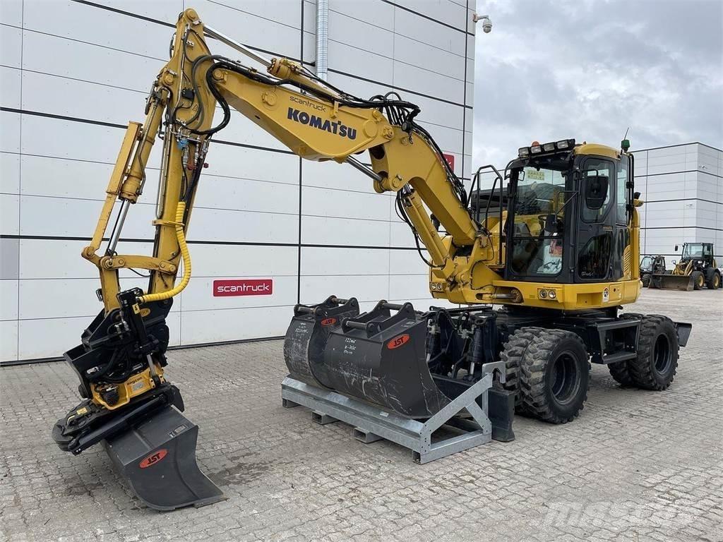 Komatsu PW118MR-11 Lastik tekerli ekskavatörler