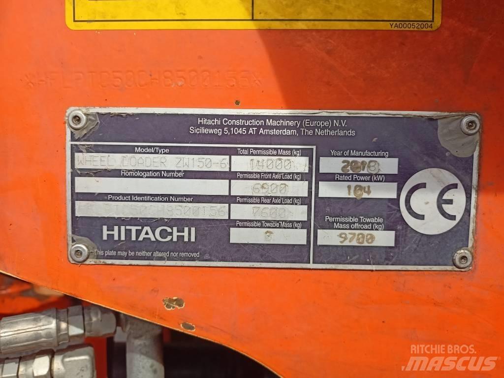 Hitachi ZW150 Tekerlekli yükleyiciler
