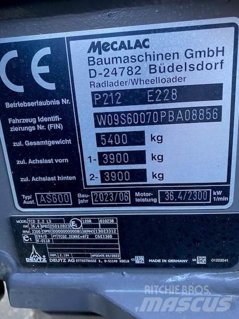Mecalac AS600 Tekerlekli yükleyiciler