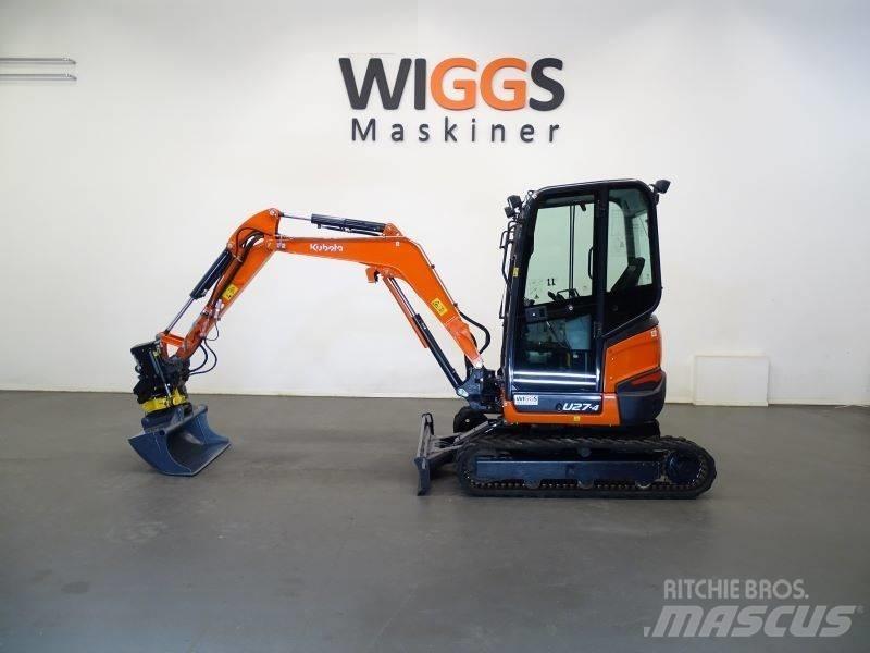 Kubota U 27-4 Mini ekskavatörler, 7 tona dek