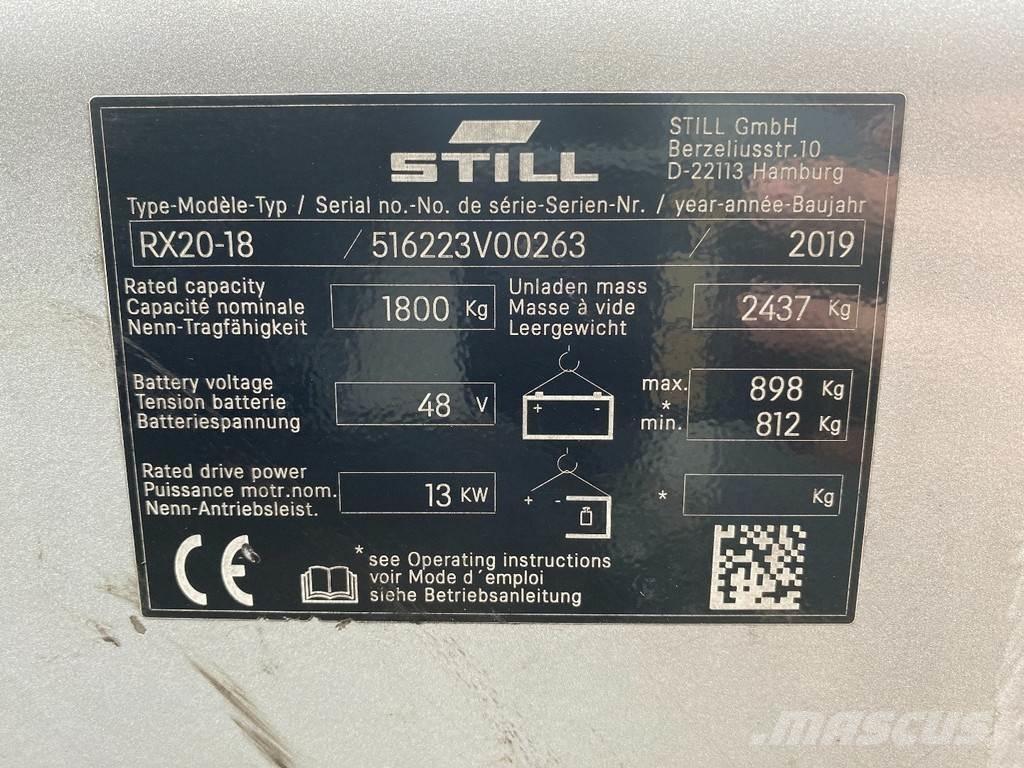Still RX20-18 Elektrikli forkliftler