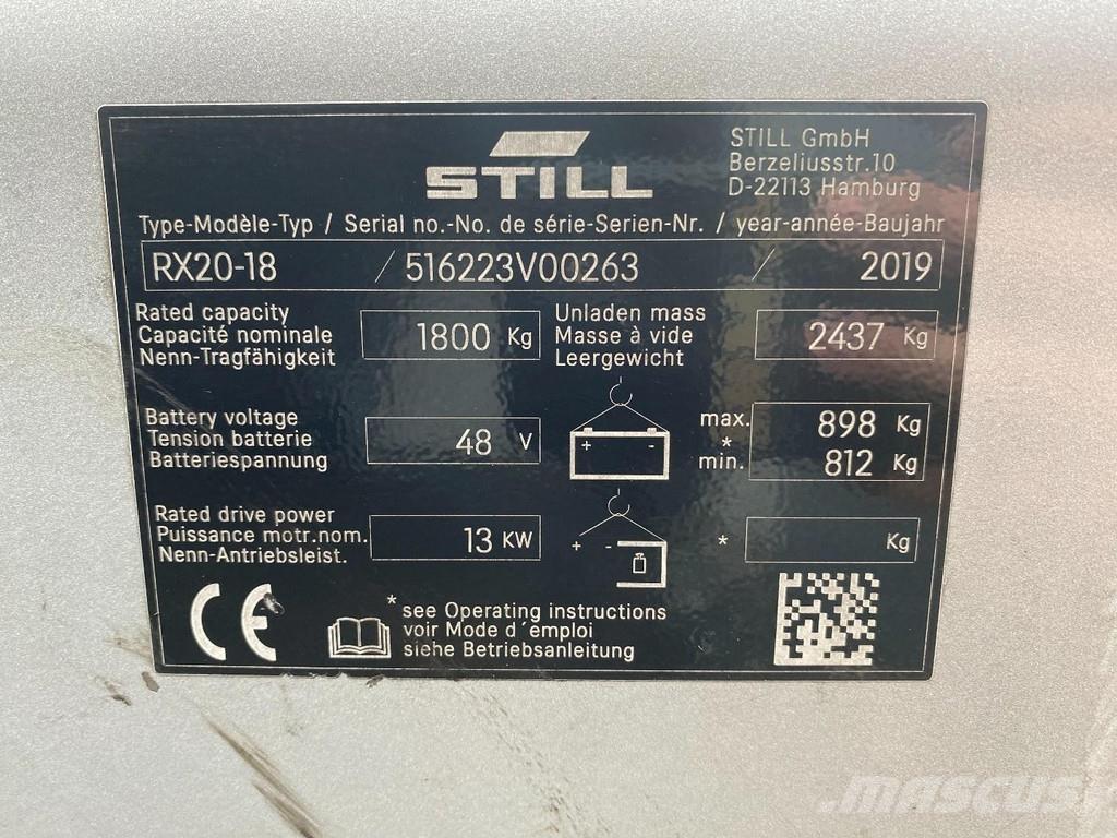 Still RX20-18 Elektrikli forkliftler