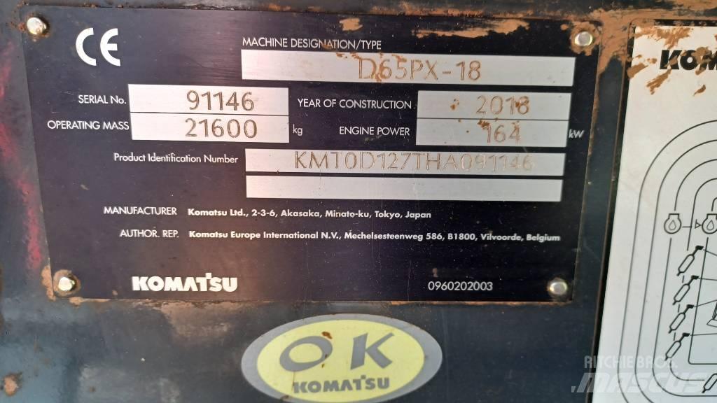Komatsu D65PX-18 Paletli dozerler