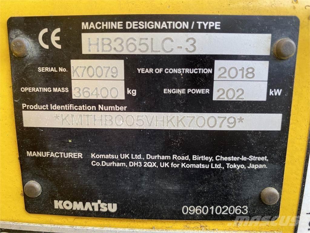 Komatsu HB365LC-3 Paletli ekskavatörler