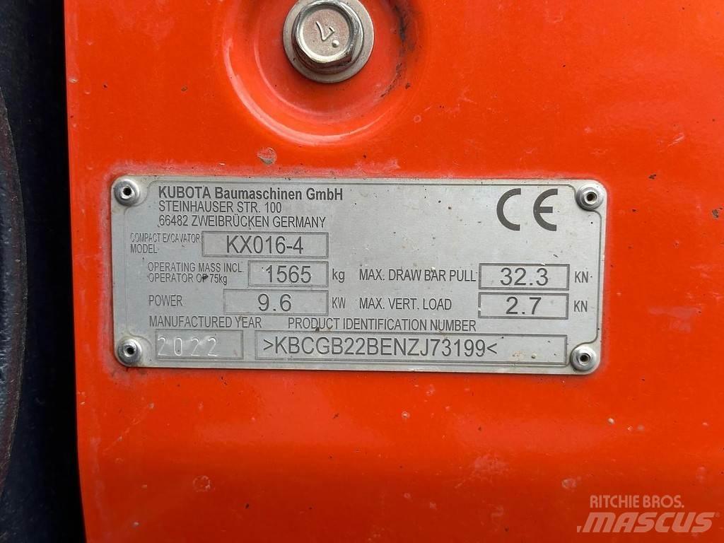 Kubota KX016-4 Mini ekskavatörler, 7 tona dek