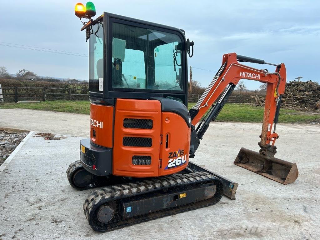 Hitachi ZX 26 U-6 Mini ekskavatörler, 7 tona dek