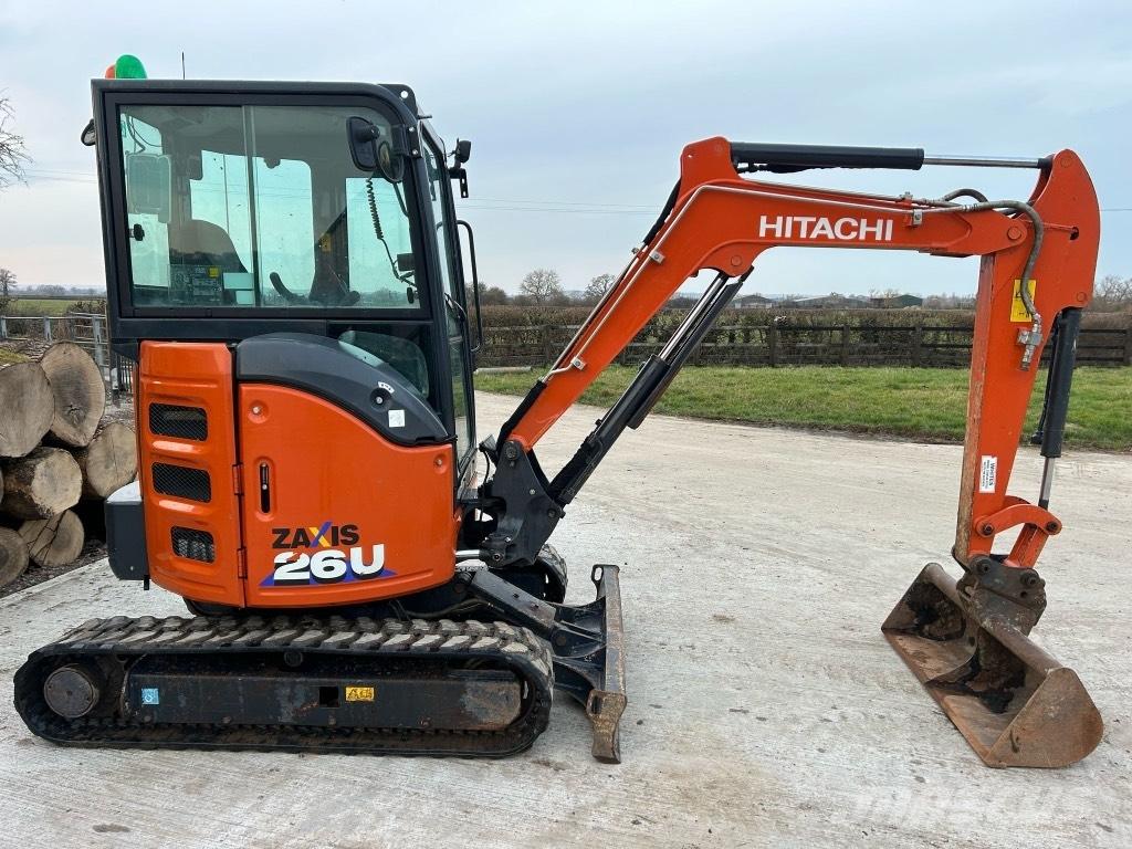 Hitachi ZX 26 U-6 Mini ekskavatörler, 7 tona dek