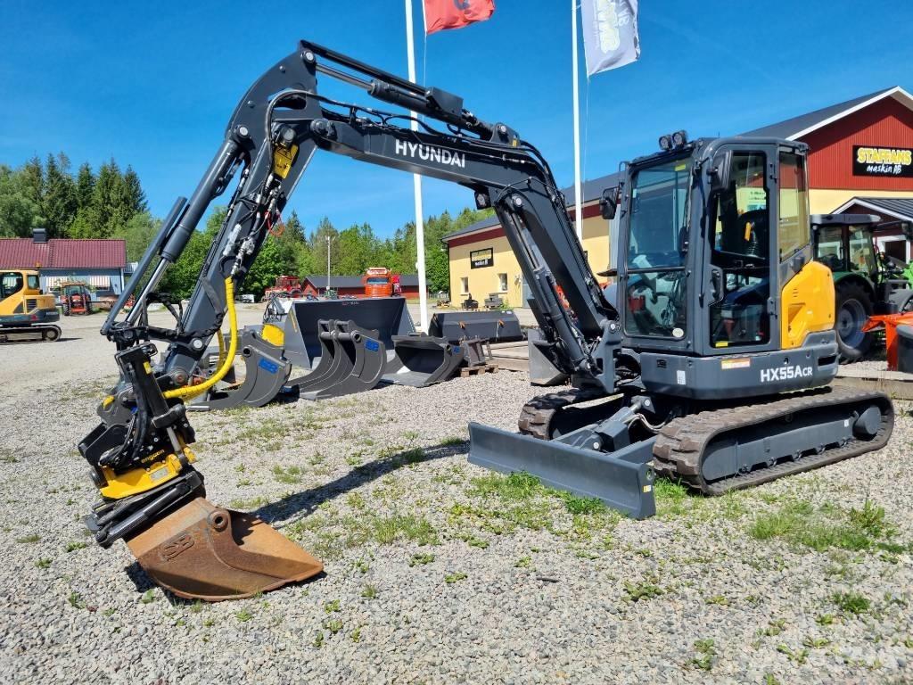 Hyundai HX 55 ACR Mini ekskavatörler, 7 tona dek