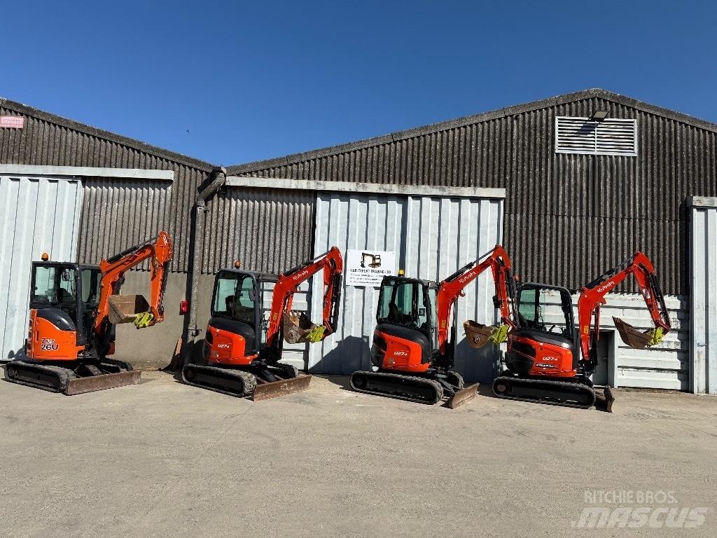 Kubota U 27 Mini ekskavatörler, 7 tona dek