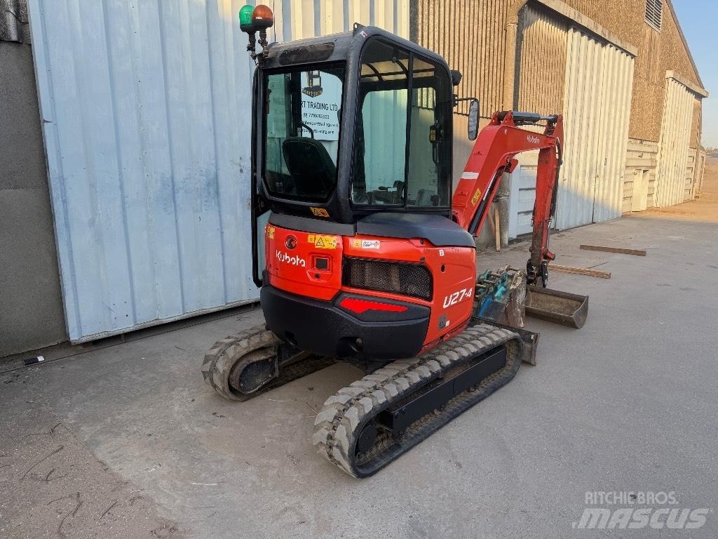 Kubota U 27 Mini ekskavatörler, 7 tona dek