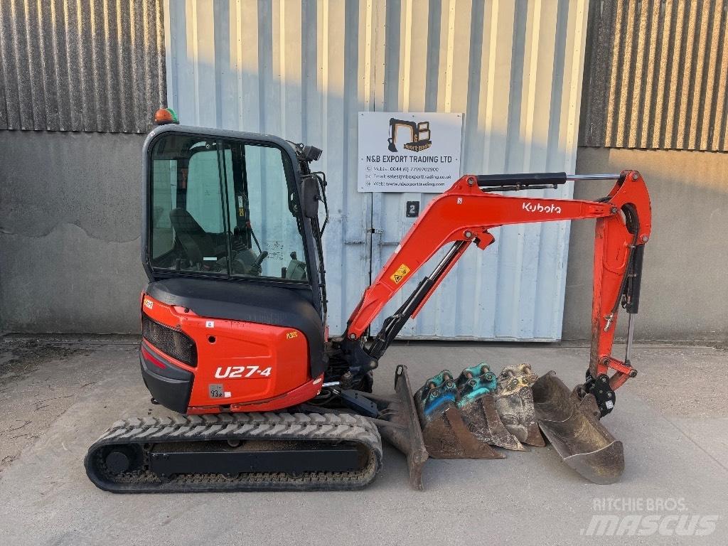 Kubota U 27 Mini ekskavatörler, 7 tona dek