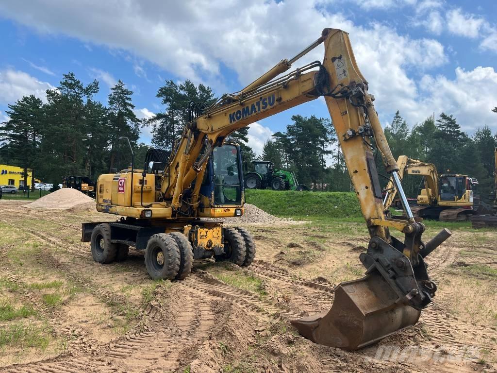 Komatsu PW 160 ES-7K Lastik tekerli ekskavatörler