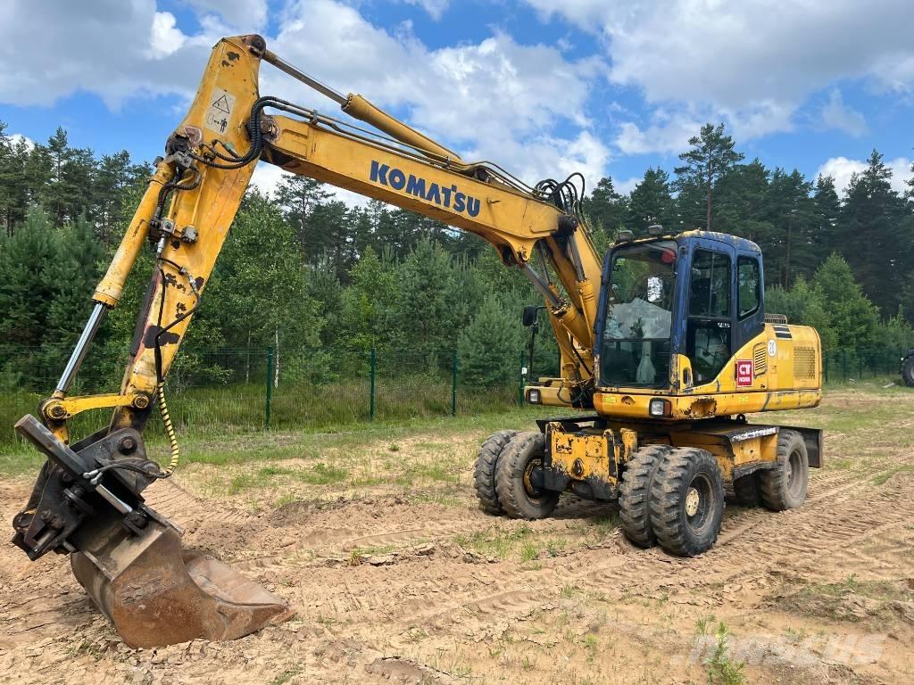 Komatsu PW 160 ES-7K Lastik tekerli ekskavatörler