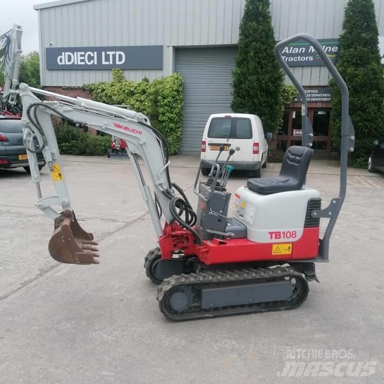 Takeuchi TB108 Mini ekskavatörler, 7 tona dek
