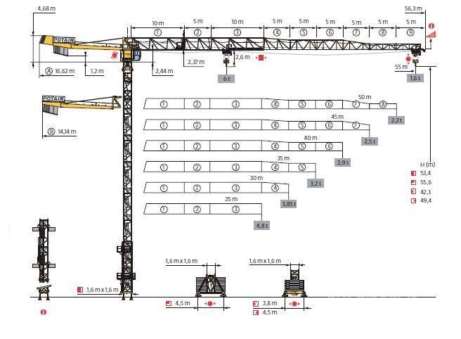 Potain MDT 128 Kule vinçler