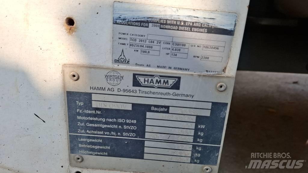 Hamm HDO 90 V Çift tamburlu silindirler