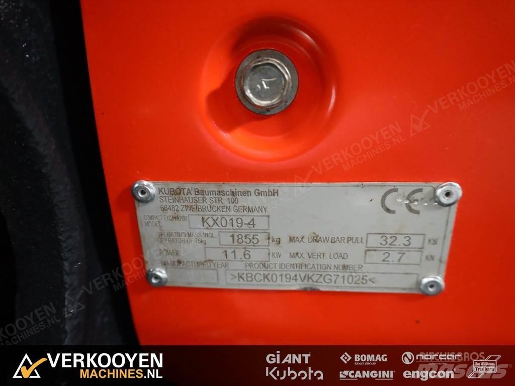 Kubota KX019-4 Mini ekskavatörler, 7 tona dek