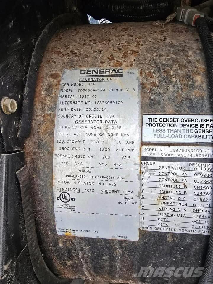 Generac 50 KW Dizel Jeneratörler