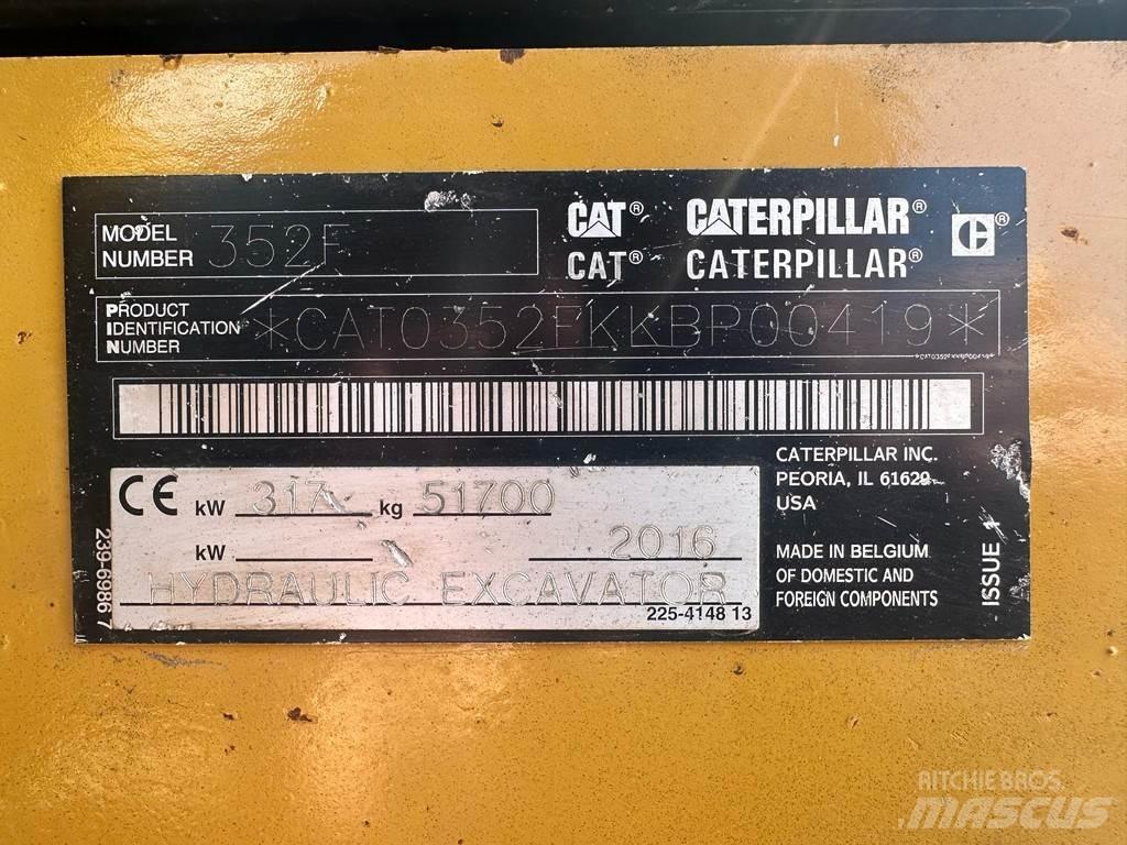 CAT 352F Paletli ekskavatörler