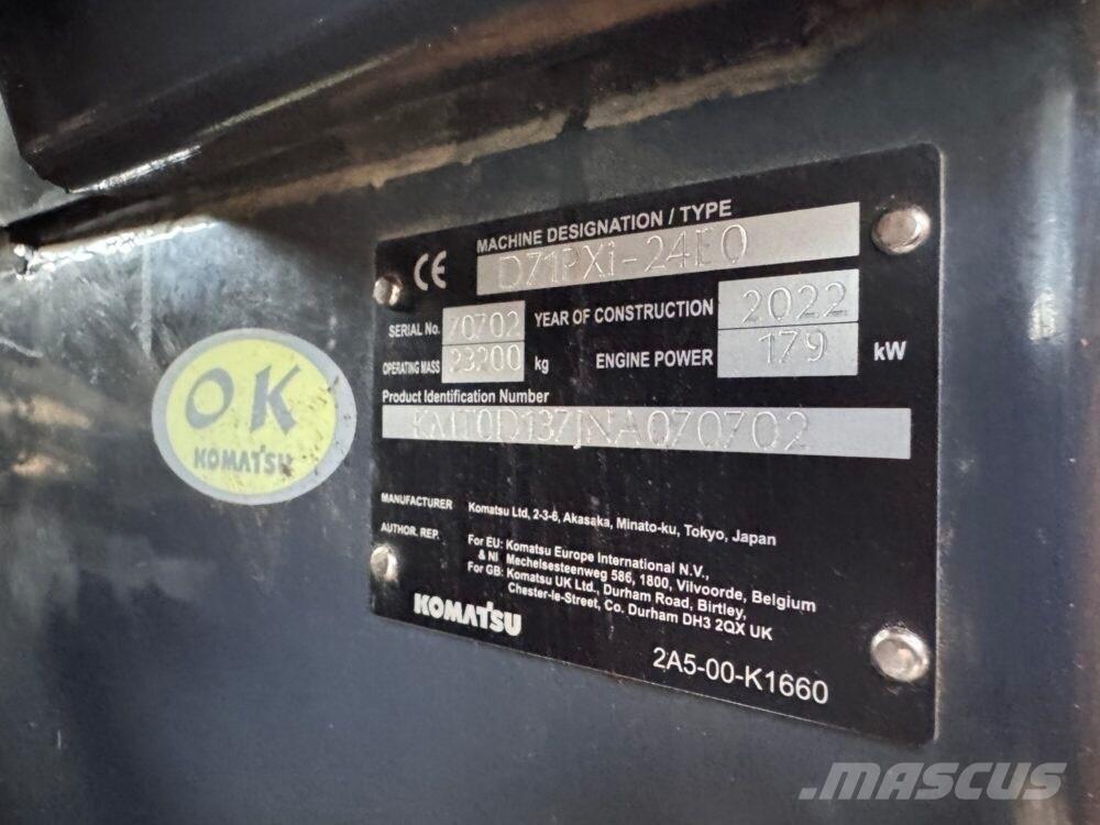 Komatsu D71 PXi-24EO Paletli dozerler