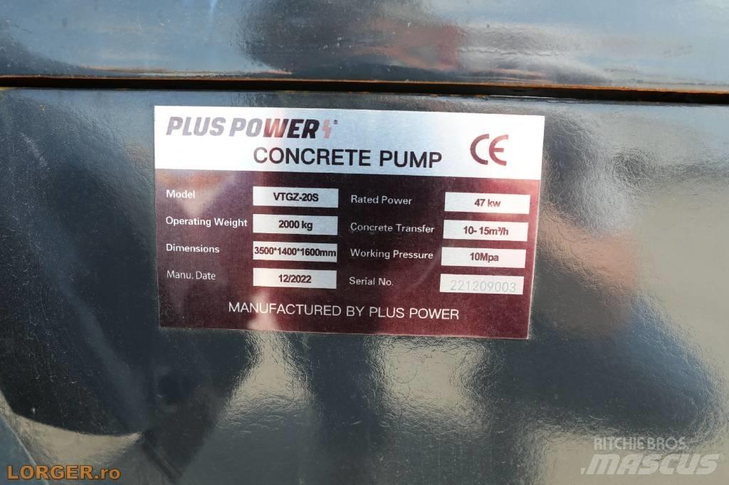 Plus Power VTGZ - 20S Beton pompaları