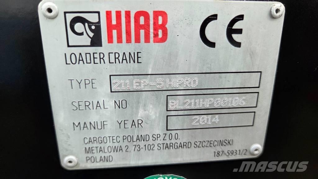 Hiab 211 EP-5 Hipro Yükleme vinçleri