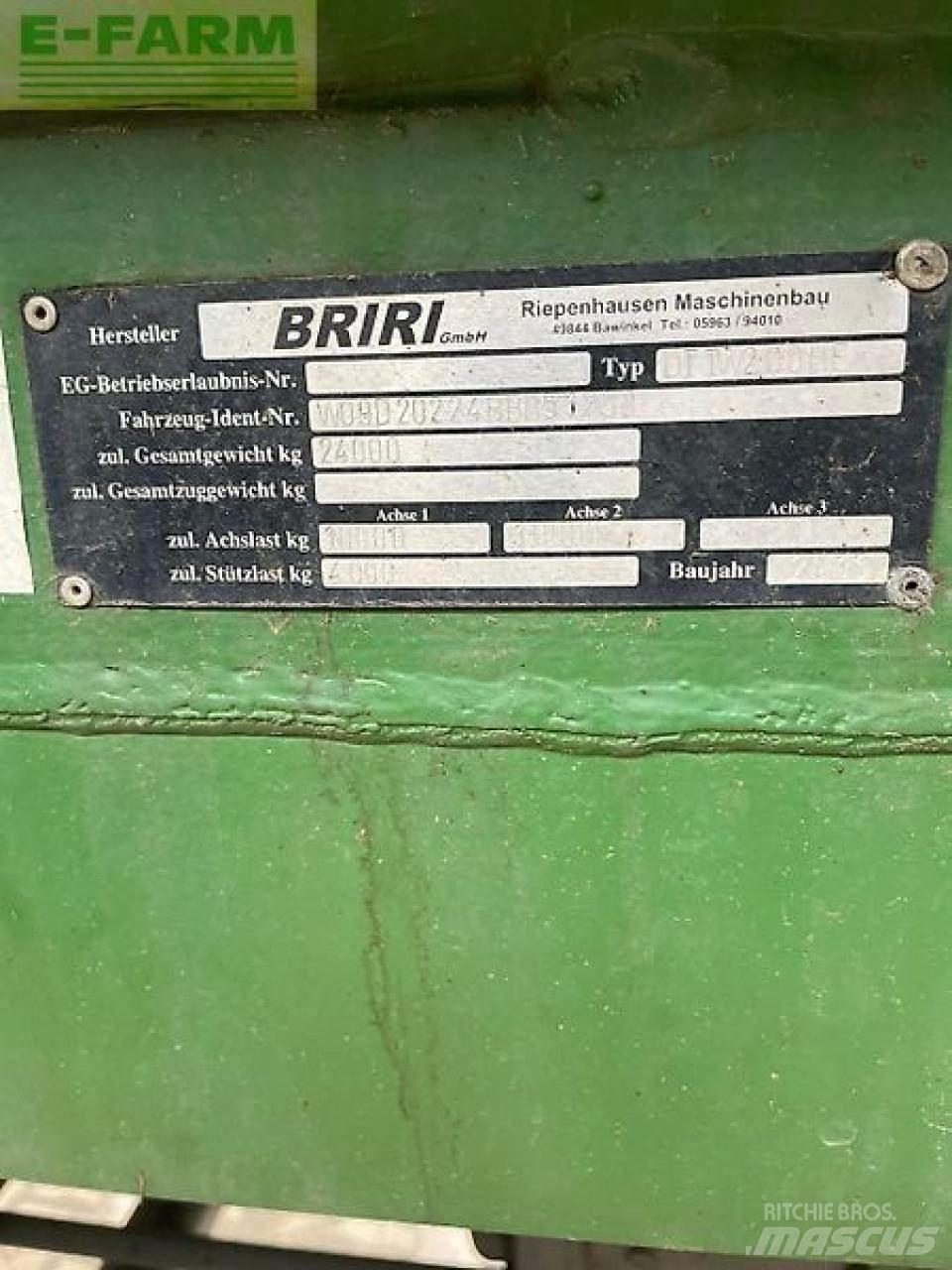 Briri güllefass Gübre dagitma tankerleri