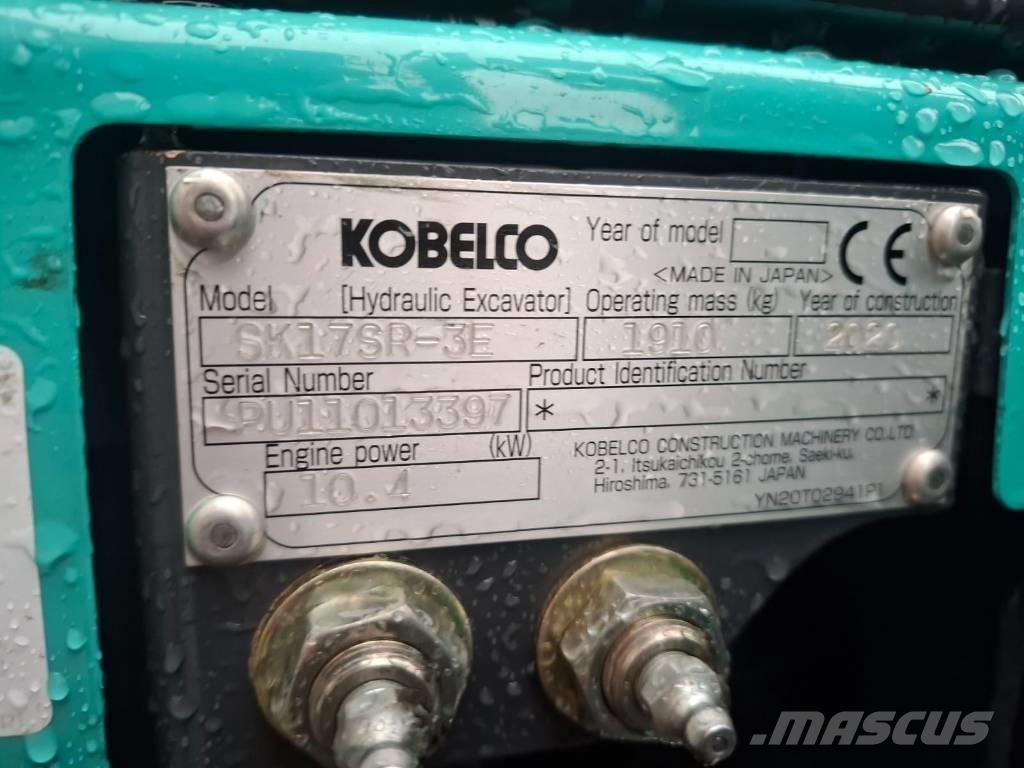 Kobelco SK 17 SR-3E Mini ekskavatörler, 7 tona dek