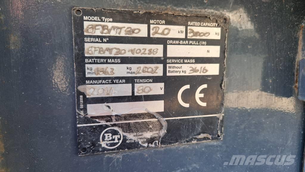 Toyota 8 FBMT 30 Elektrikli forkliftler