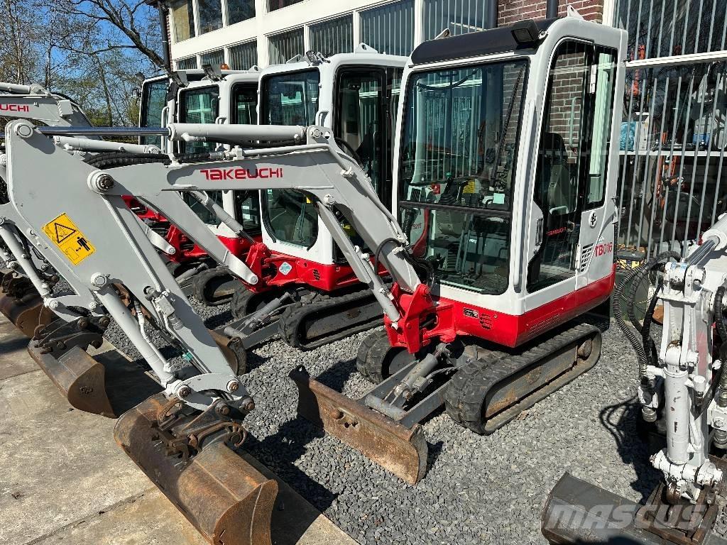 Takeuchi TB 016 Mini ekskavatörler, 7 tona dek