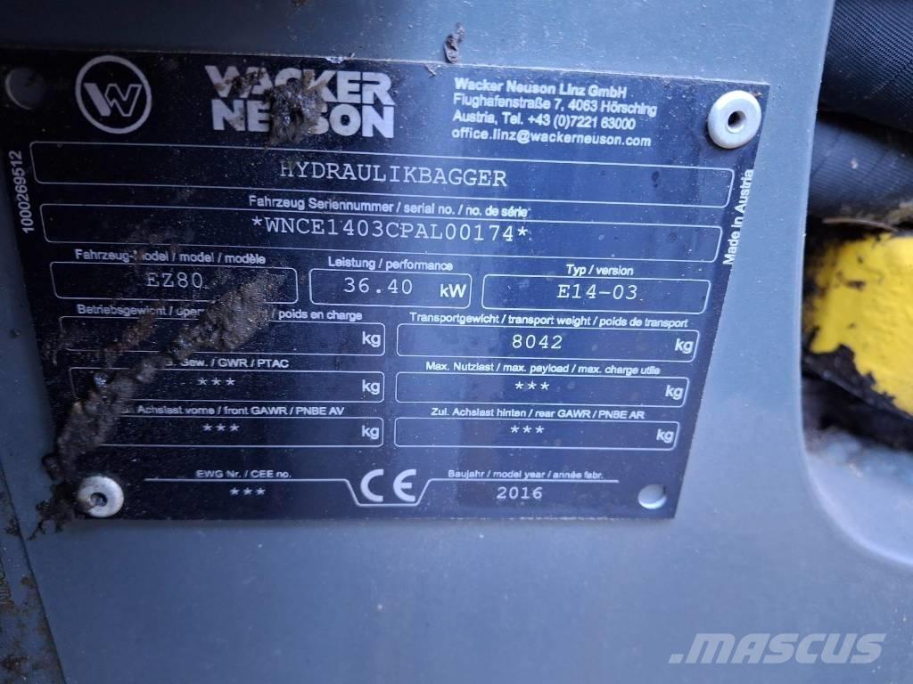 Wacker Neuson EZ 80 Midi ekskavatörler 7 - 12 t