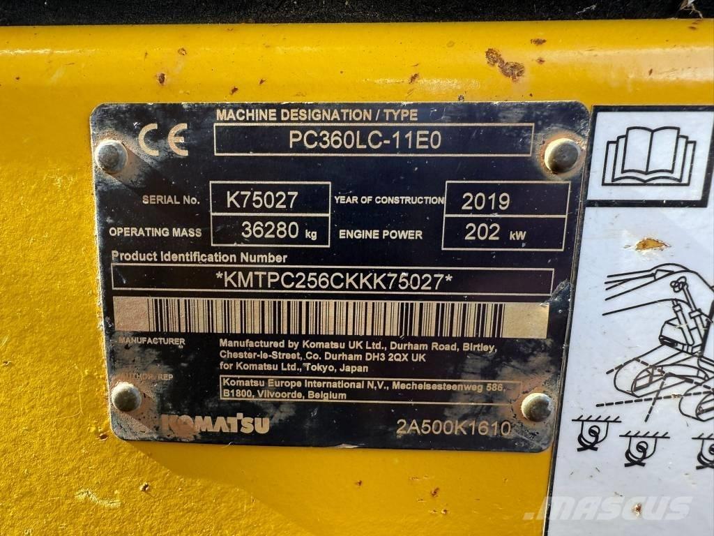 Komatsu PC 360 LC-11 Paletli ekskavatörler