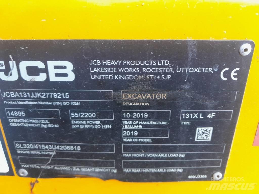 JCB 131 X Paletli ekskavatörler