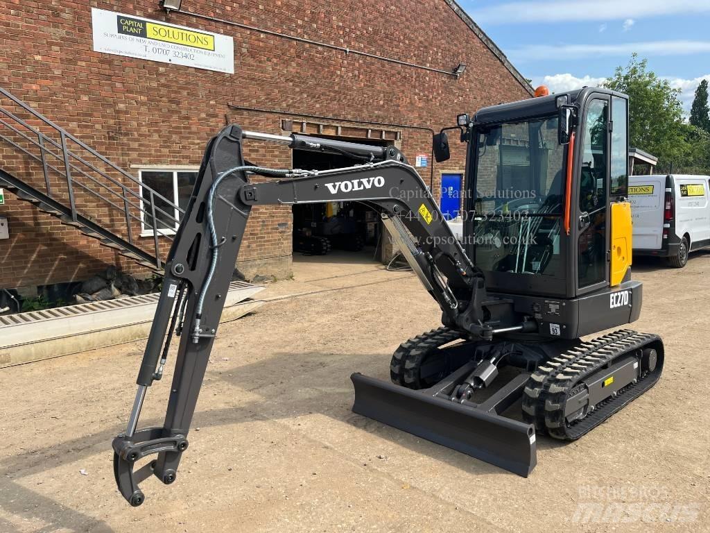 Volvo EC 27 D Mini ekskavatörler, 7 tona dek