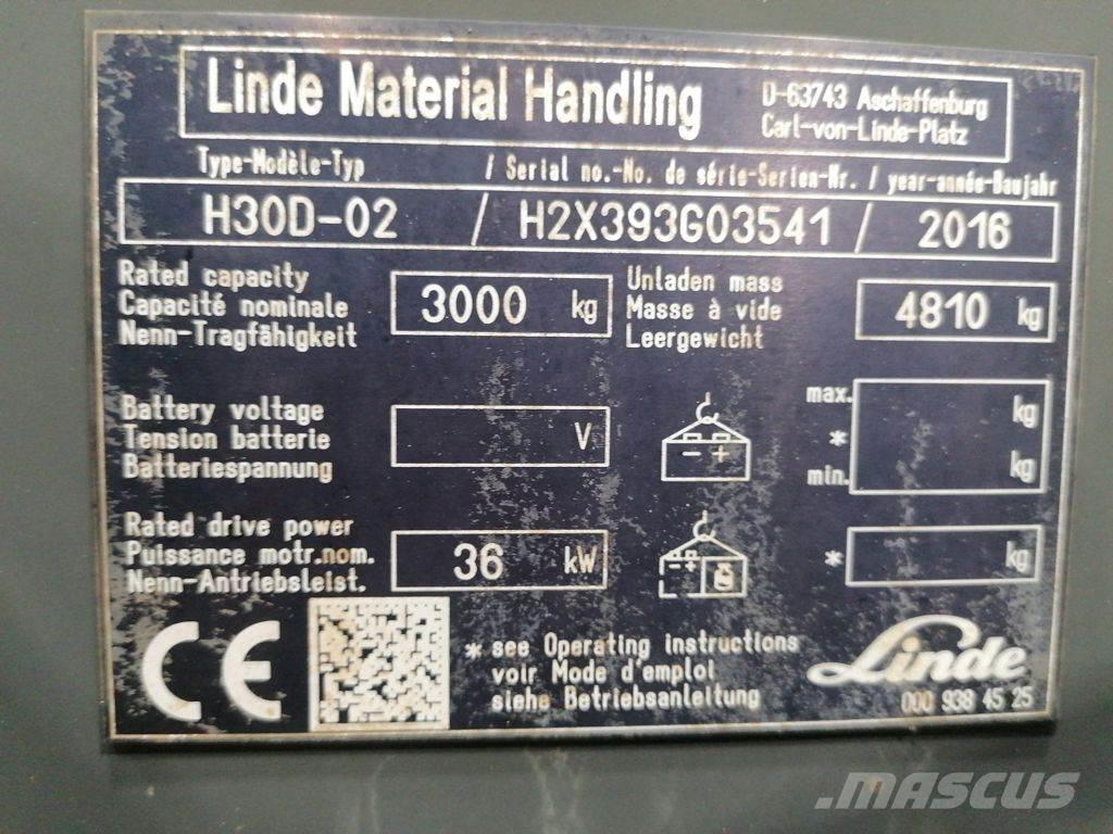 Linde H30D-02 Dizel forkliftler