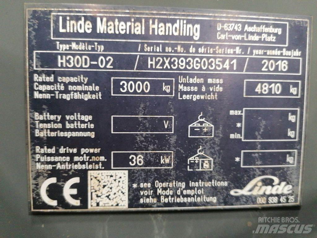 Linde H30D-02 Dizel forkliftler
