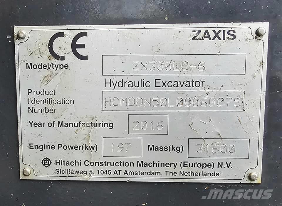 Hitachi ZX 300 LC-6 Paletli ekskavatörler
