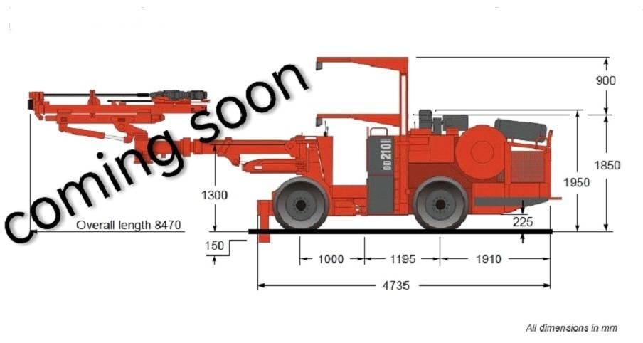 Sandvik DD 210 Tünel açma ve yer altı maden sondaj makineleri