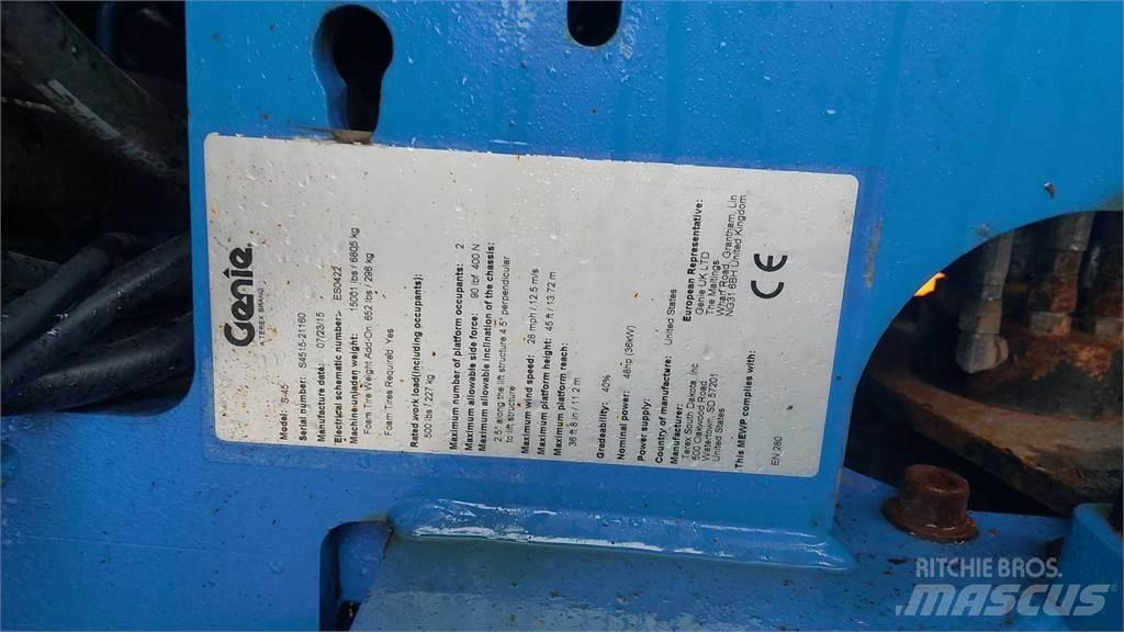 Genie S45G Teleskopik personel platformları