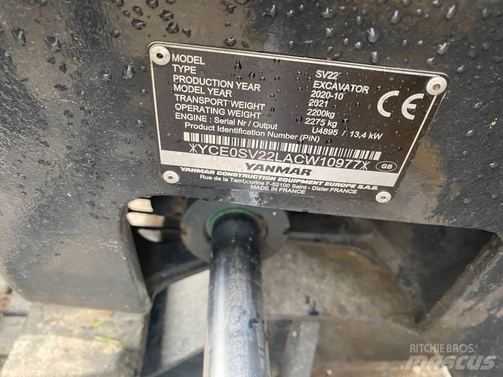 Yanmar SV 22 Mini ekskavatörler, 7 tona dek
