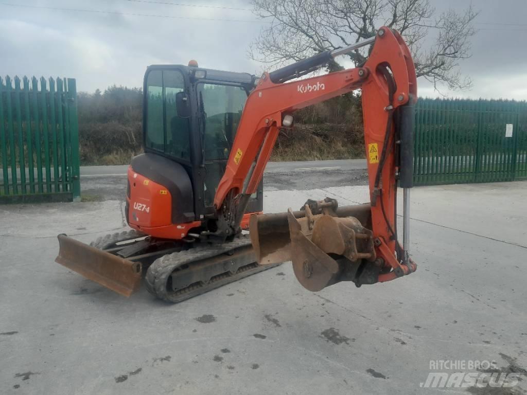 Kubota U 27-4 Mini ekskavatörler, 7 tona dek