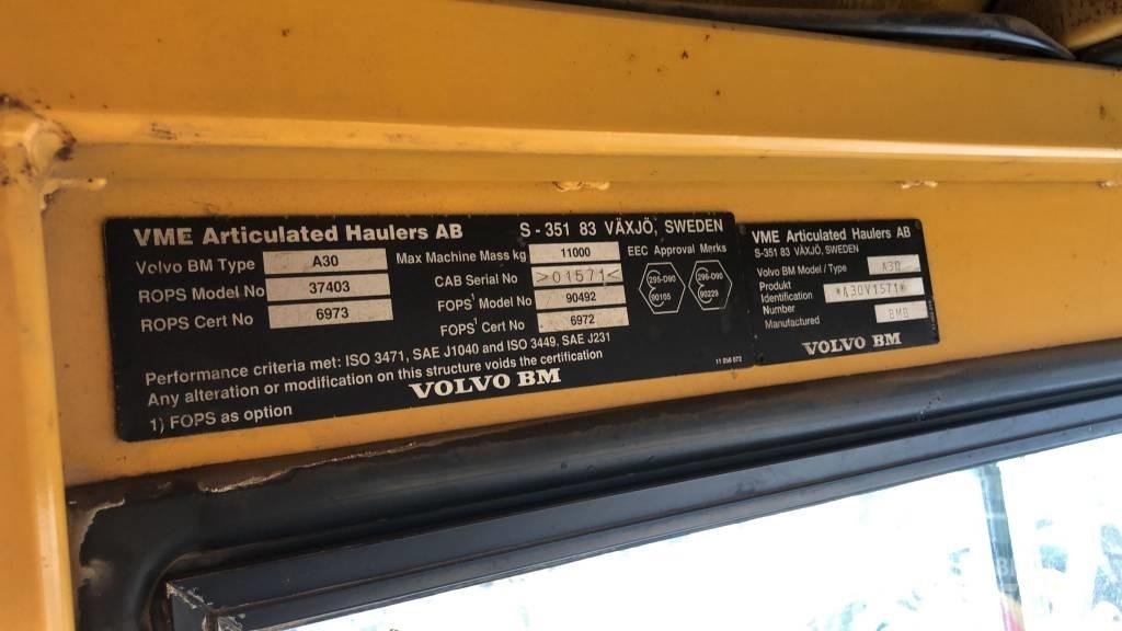 Volvo A 30 Belden kirma kaya kamyonu