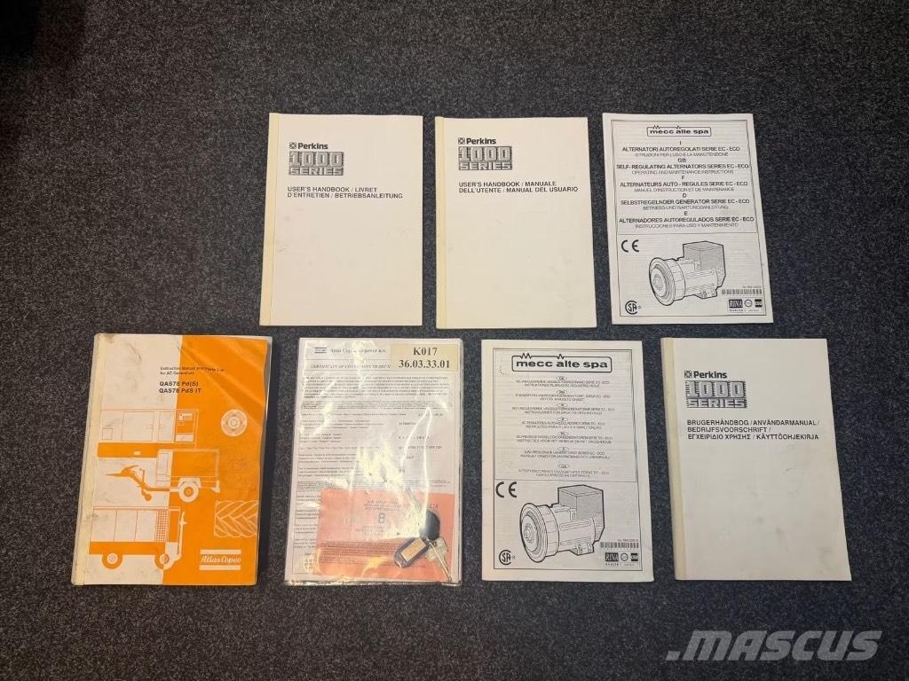 Atlas Copco QAS 78 Dizel Jeneratörler